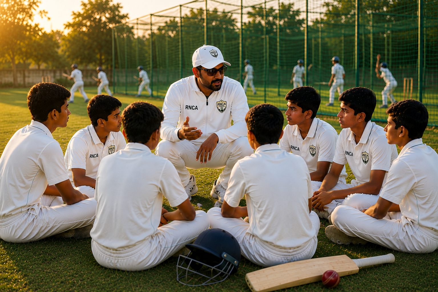 RNCA cricket academy training session
