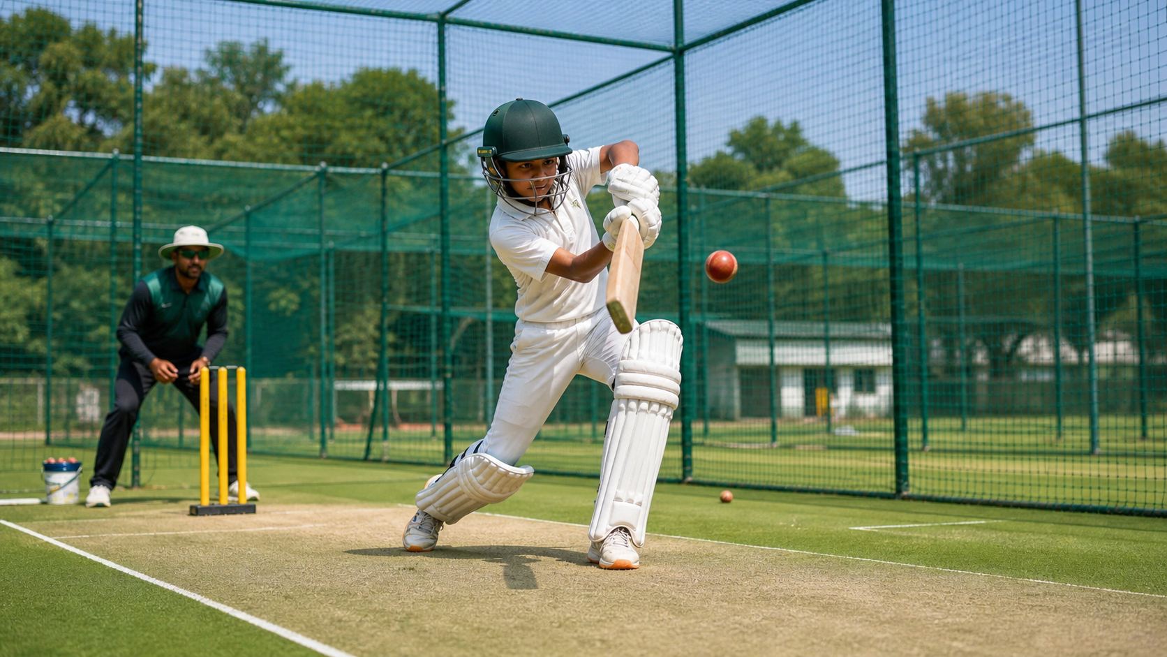 Cricket practice session